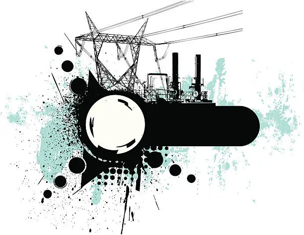 Vector illustration of industry banner