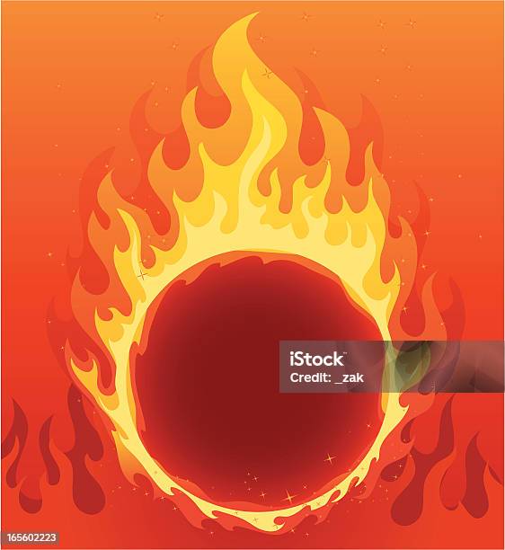 Fireframe Stock Vektor Art und mehr Bilder von Flamme - Flamme, Kreis, Feuer