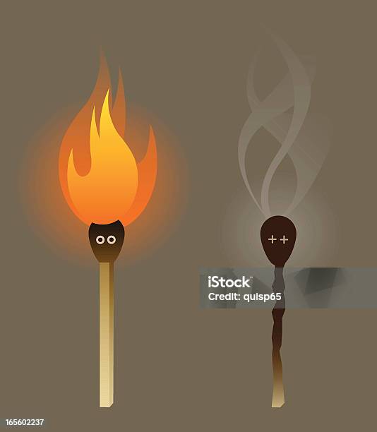 Burnout - Stockowe grafiki wektorowe i więcej obrazów Wypalenie psychiczne - Wypalenie psychiczne, Ilustracja, Zapałka - Sprzęt oświetleniowy