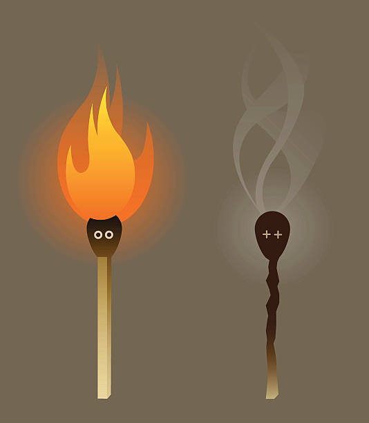 Burnout Editable vector file. ai8 eps and 300 dpi jpg files included. mental burnout illustrations stock illustrations