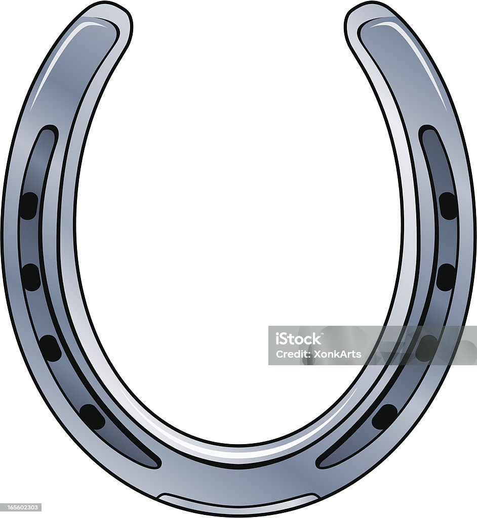 Ferro di cavallo - arte vettoriale royalty-free di Ferro di cavallo - Accessorio per animali