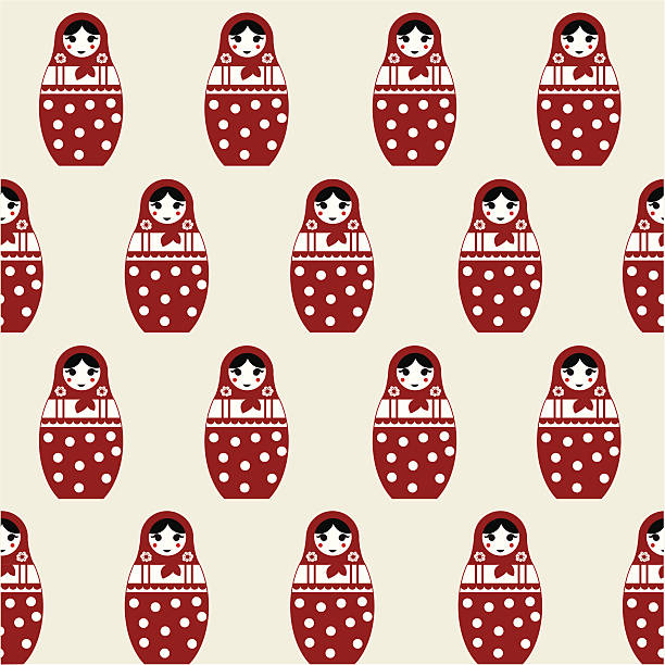 matroschka-puppen (russisch - russian nesting doll illustrations stock-grafiken, -clipart, -cartoons und -symbole