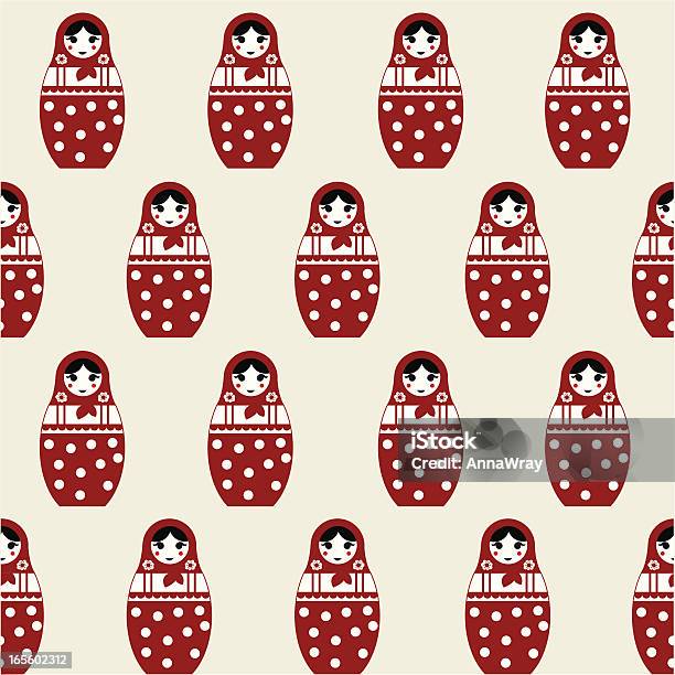 Ilustración de Muñeca Matryoshka Rusia y más Vectores Libres de Derechos de Muñeca Rusa - Muñeca Rusa, Madera - Material, Lunares