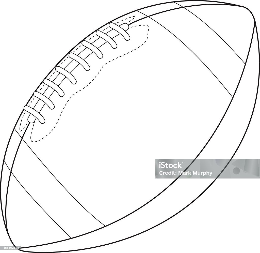 Gráfico de futebol americano - Royalty-free Bola de futebol americano - Bola arte vetorial