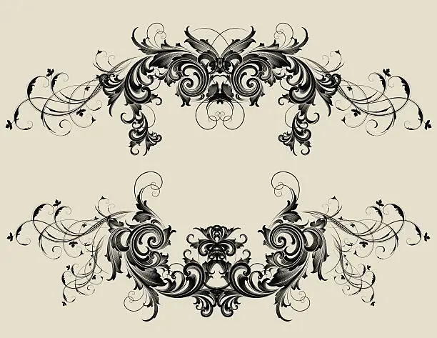 Vector illustration of Intricate Symmetrical Elements