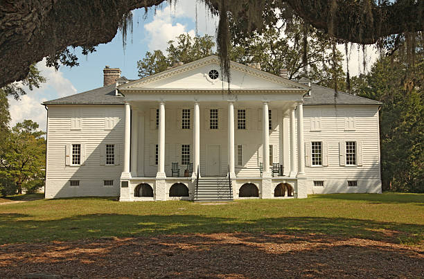 maison de plantation - southern mansion photos et images de collection