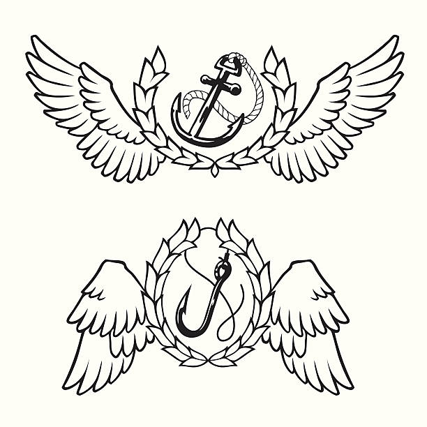 Nautical Emblem vector art illustration