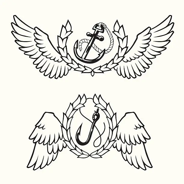 Vector illustration of Nautical Emblem