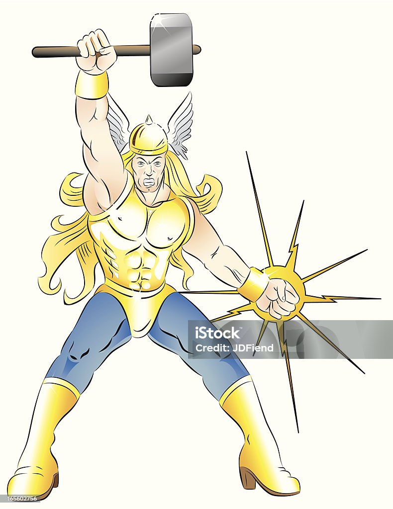 Mighty Hammer Of Thor Stock Illustration - Download Image Now ...