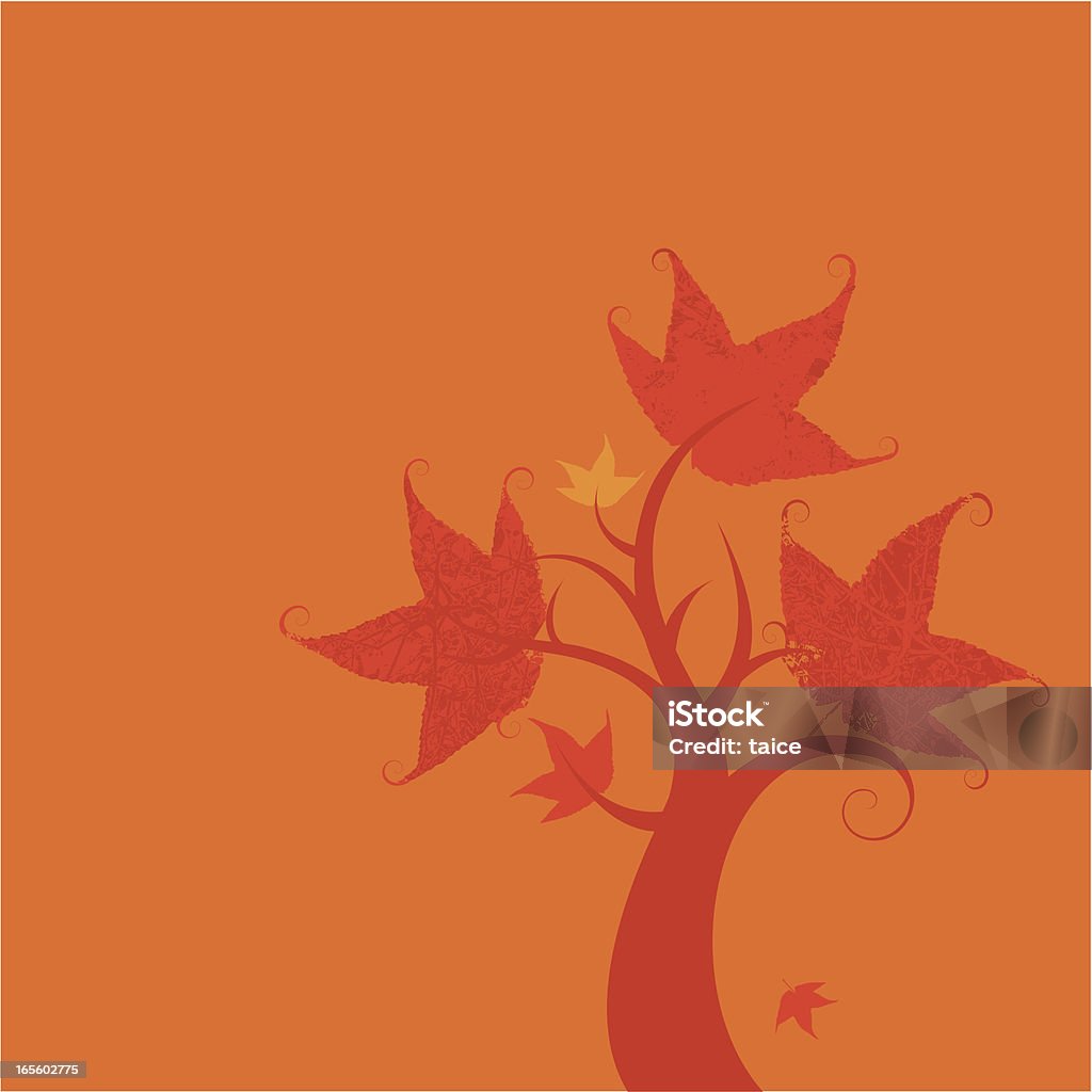 Tree in rouge - clipart vectoriel de Abstrait libre de droits