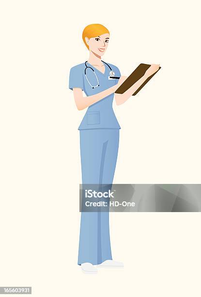 Profissão Enfermeiro Ou Médico - Arte vetorial de stock e mais imagens de Profissional de enfermagem - Profissional de enfermagem, De Corpo Inteiro, Educação