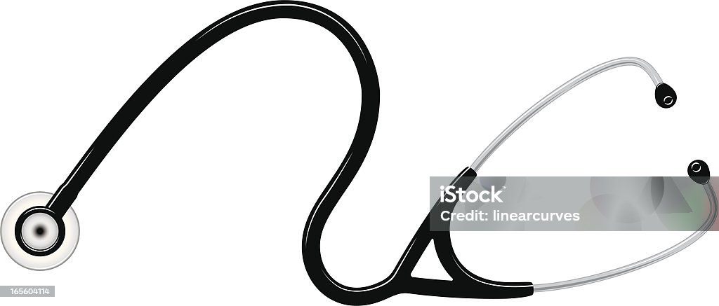 Stethoscope Stethoscope. Image contains radial illustrator gradient. Stethoscope stock vector
