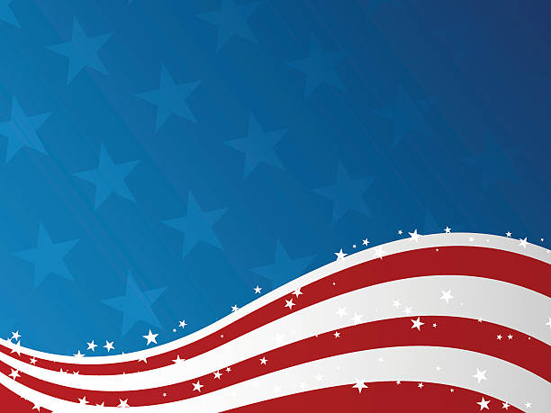 4. juli hintergrund - fourth of july patriotism backgrounds american flag stock-grafiken, -clipart, -cartoons und -symbole