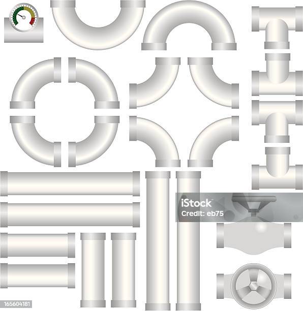 Сантехнические Kit — стоковая векторная графика и другие изображения на тему Водопровод - Водопровод, Свинец, Архитектурный элемент
