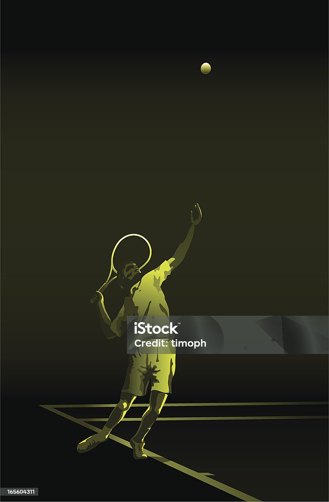Tennis-Grün - Lizenzfrei Aufschlagen - Sport Vektorgrafik