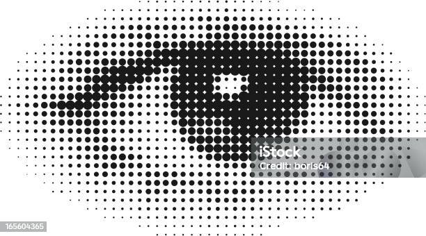 Neg Vector Eye Vector Eye Stock Illustration - Download Image Now - Illustration, Half ...