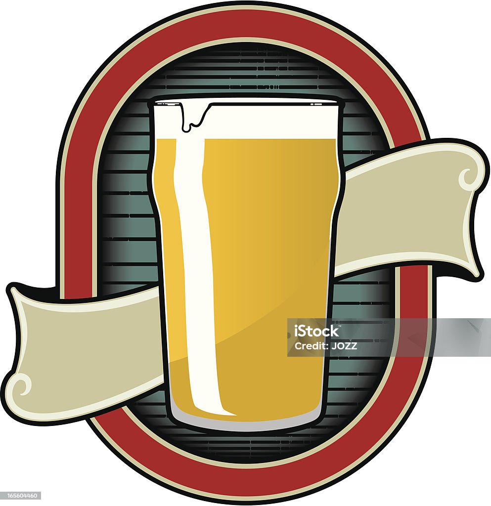 Bier Bier label - Lizenzfrei Alkoholisches Getränk Vektorgrafik