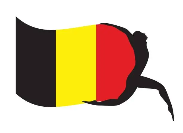 Vector illustration of Belgium´s flag