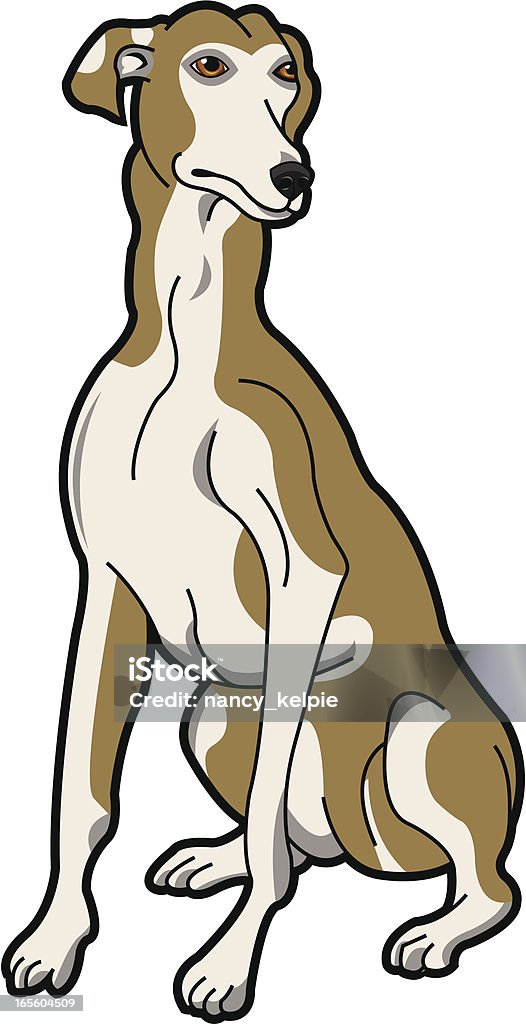 Greyhound - clipart vectoriel de Chien libre de droits