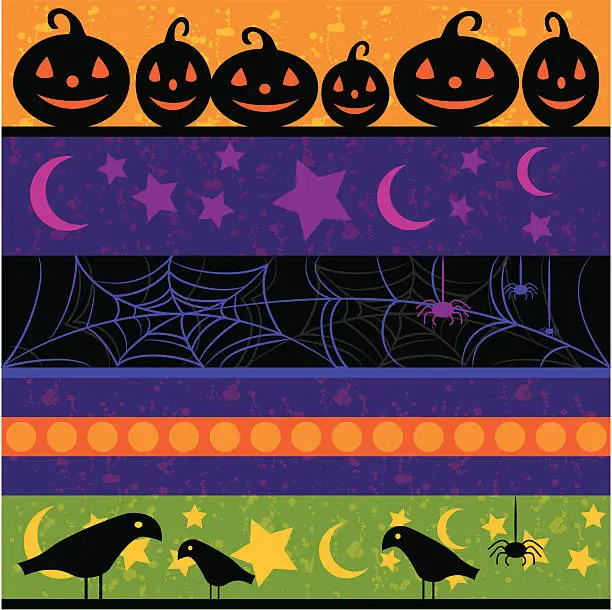 Vector illustration of Festive Halloween Banners
