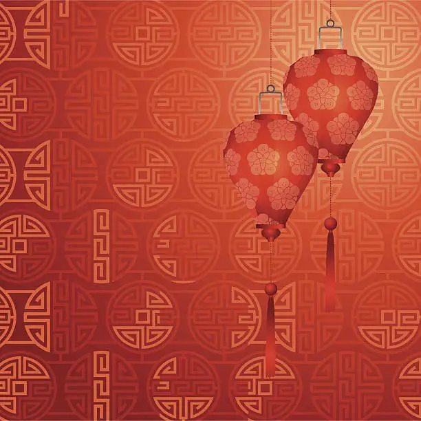 Vector illustration of Chinese Lantern