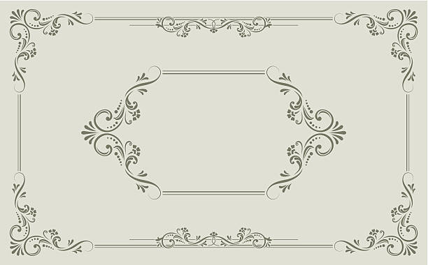 Victorian Scroll An a vector illustration of victorian scroll arabic style stock illustrations