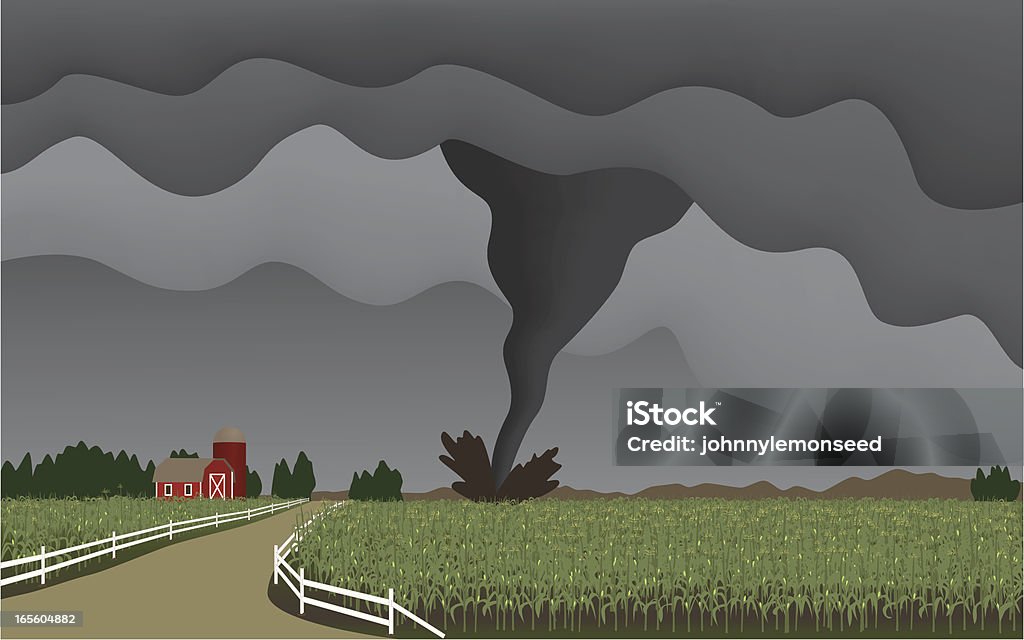 Tornade et de - clipart vectoriel de Tornade libre de droits