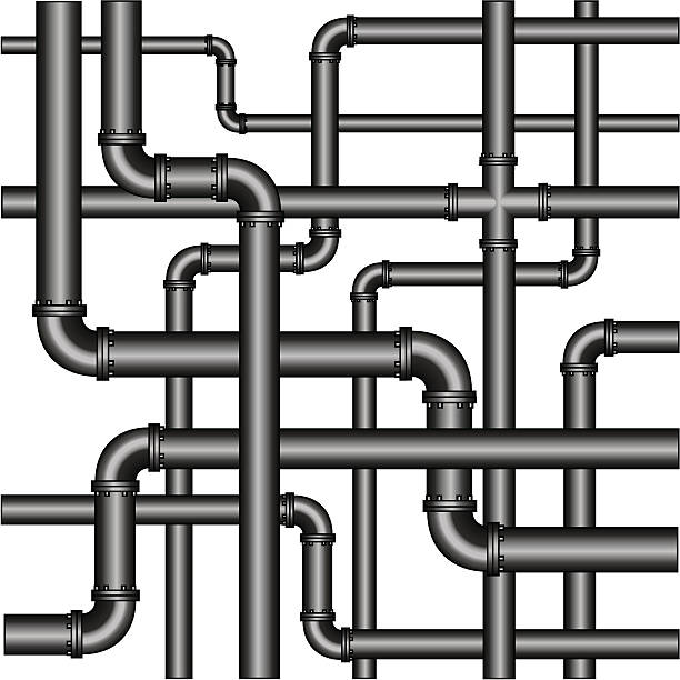 파이프 - pipe water pipe pipeline steel stock illustrations