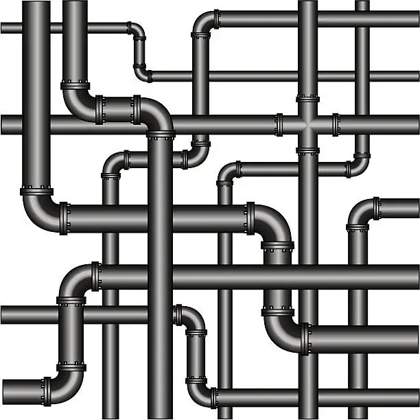 Vector illustration of Pipes