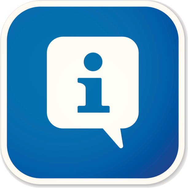 정보 sq 스티커별 - letter i interface icons information medium data stock illustrations