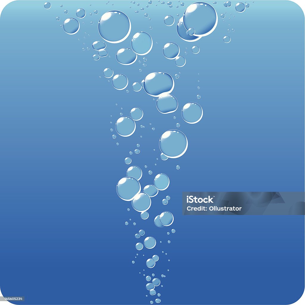 Bubbles on the journey to surface Bubbles on the journey to the surface. Every bubble is an object and grouped for easy editing. Bubble stock vector