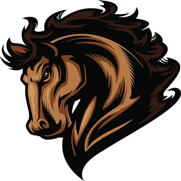 Vector illustration of Horse Head Profile