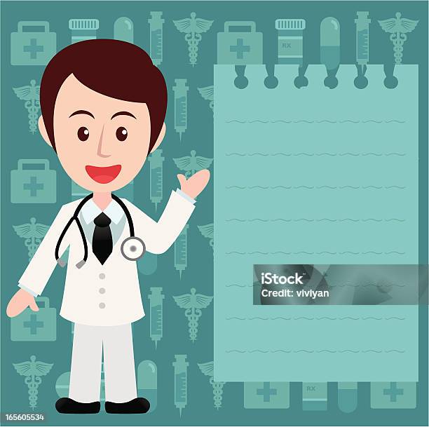 Young Doctor With Note Paper Stock Illustration - Download Image Now -  Cartoon, Doctor, Accidents and Disasters - iStock