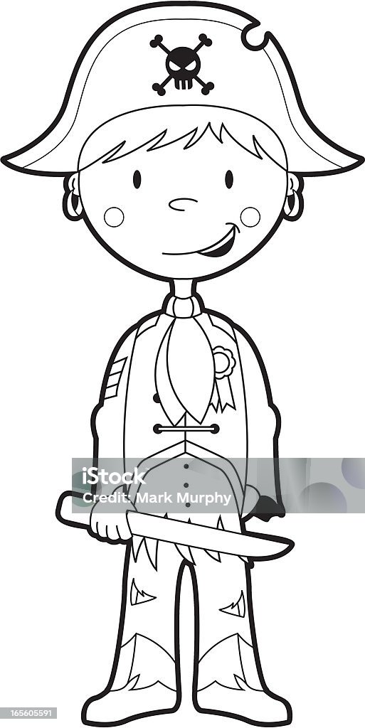 Colour In Pirate Boy Template http://i150.photobucket.com/albums/s116/MarkM73/pirates.jpg Animal Body Part stock vector