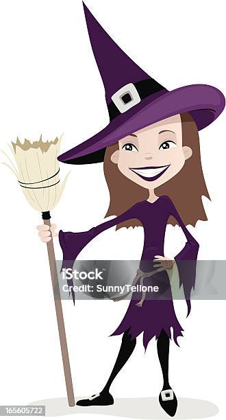 Ведьма Костюм — стоковая векторная графика и другие изображения на тему Ведьма - Ведьма, Векторная графика, Веселье