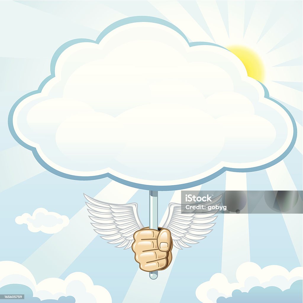 Blank cloudshape repasser - clipart vectoriel de Nuage libre de droits