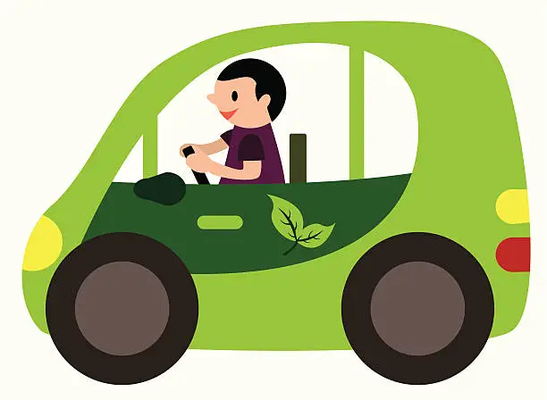 Vector illustration of Environmental car