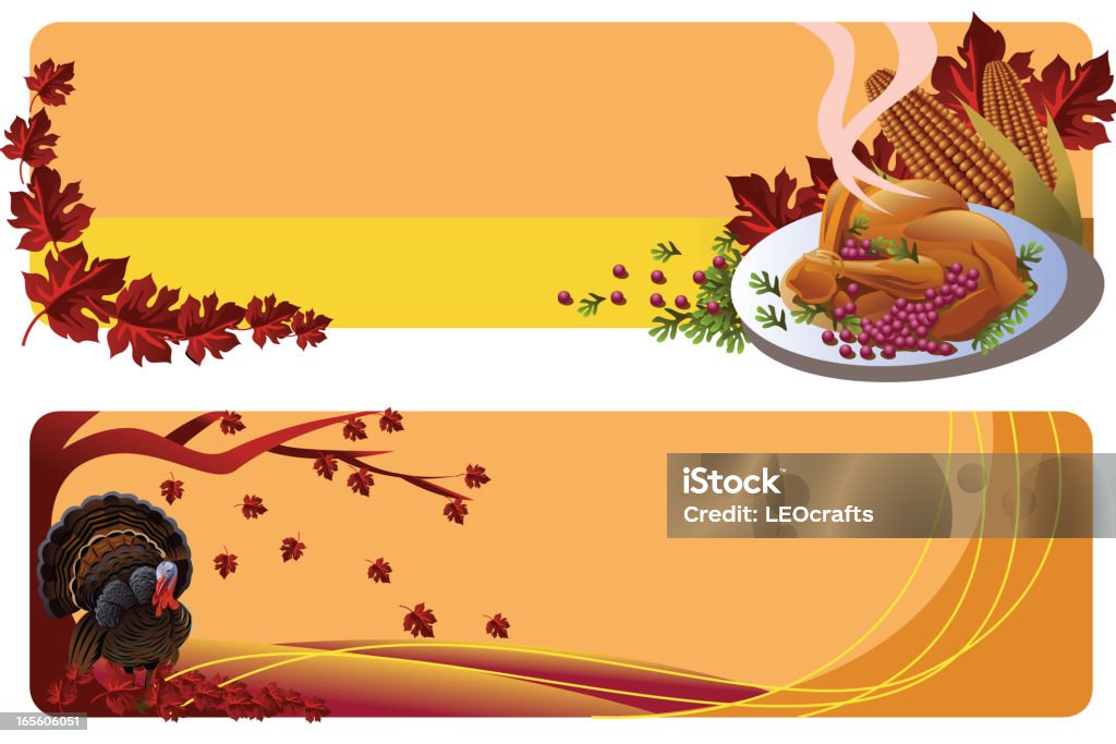 Hermoso fondo de carteles del Día de Acción de gracias - arte vectorial de Alimento libre de derechos