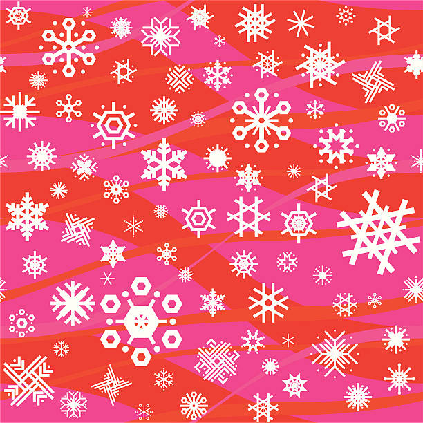 ilustraciones, imágenes clip art, dibujos animados e iconos de stock de snowflakes de navidad fondo sin costuras - seamless pattern meteorology snowflake