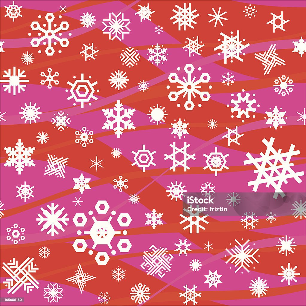 Fond sans couture de Noël de flocons de neige - clipart vectoriel de Blanc libre de droits
