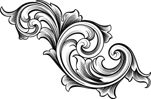 Vector - Designed by a hand engraver, this carefully drawn and highly detailed intertwining scrollwork can be used a number of ways. Easily change the scroll colors. Scale to any size without loss of quality with the enclosed EPS, AI, files. Also includes high resolution JPG.