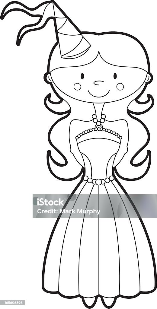 Colour Her In Princess Template Stock Illustration - Download Image Now -  Fairy Tale, Black And White, Cartoon - iStock