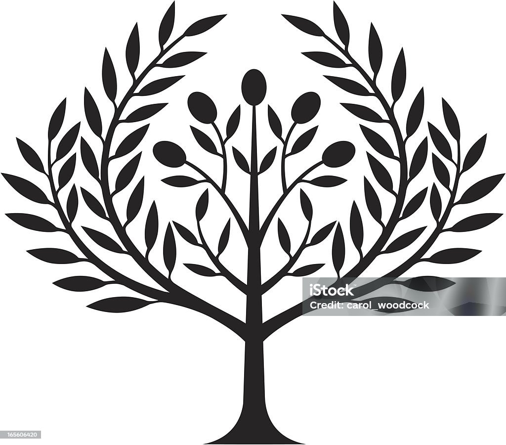 Olivo tree - arte vectorial de Aceite de oliva libre de derechos