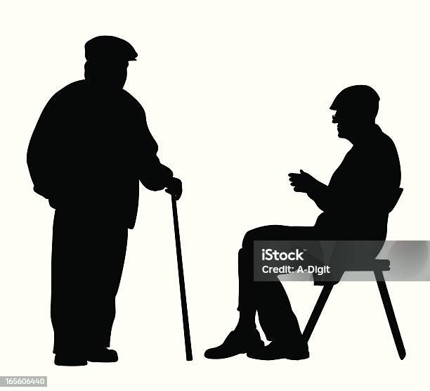 Vecchianwiser - Immagini vettoriali stock e altre immagini di Uomini anziani - Uomini anziani, Bastone da passeggio, Persone