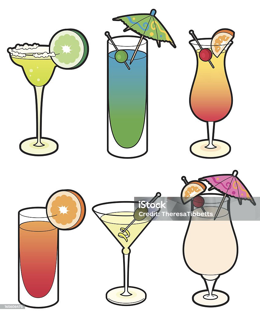 Cocktails - Royalty-free Bebida arte vetorial