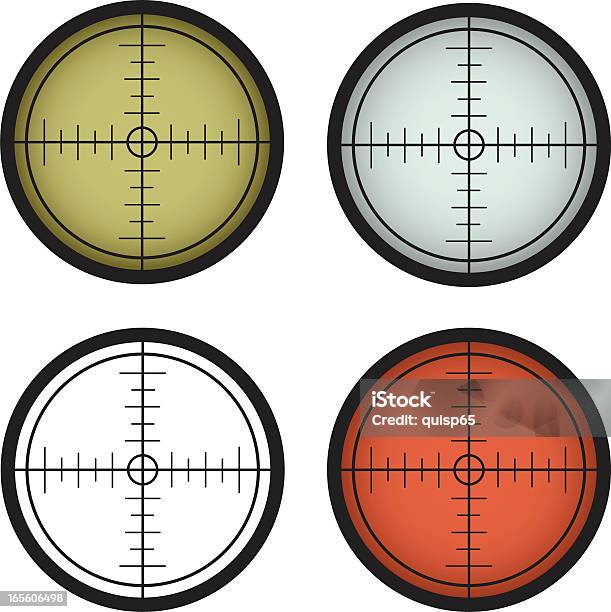 Rifle Scope Stock Illustration - Download Image Now - Rifle Sight, Crosshair, Aiming