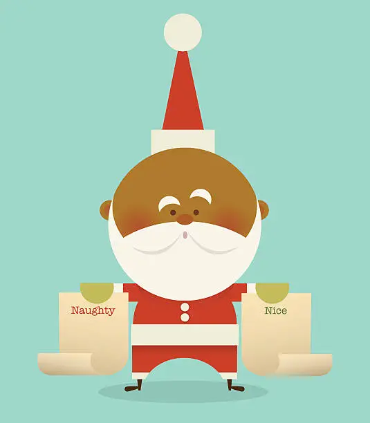 Vector illustration of Santa