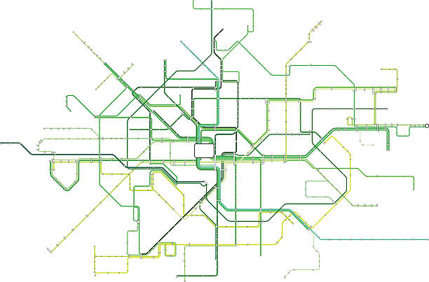 illustrations, cliparts, dessins animés et icônes de la ligne verte - paris metro train