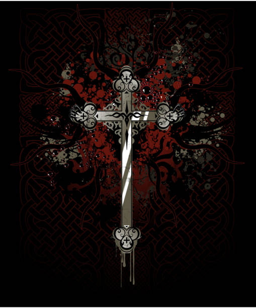 Sacrificial Cross vector art illustration