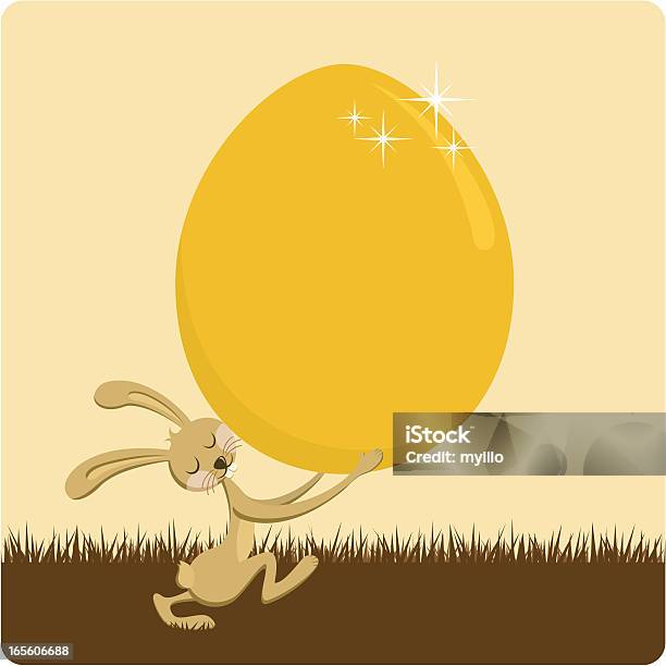 Golden Egg Stock Illustration - Download Image Now - Easter, Animal, Baby Rabbit